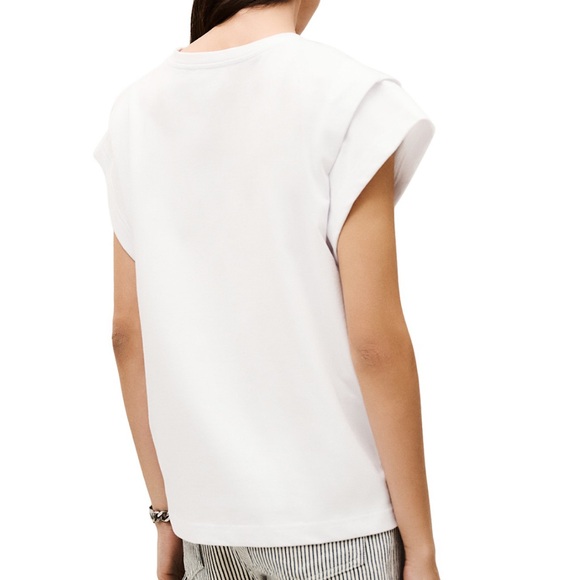 NWT ba&sh Pio Tee in White - Picture 3 of 7